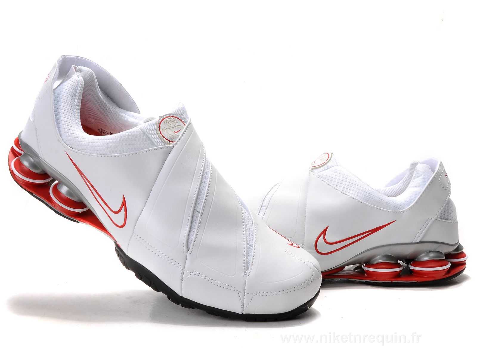 Blanc et Rouge Nike Shox R5 en cuir (3).JPG